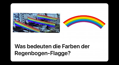 Was bedeuten die Farben der Regenbogen-Flagge
