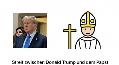 Streit zwischen Donald Trump und Papst Leo 14.04.2026