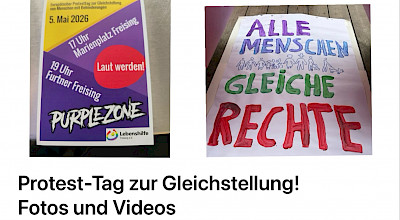 Protest in Freising - Fotos und Videos