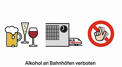 Alkoholverbot an deutschen Bahnhöfen